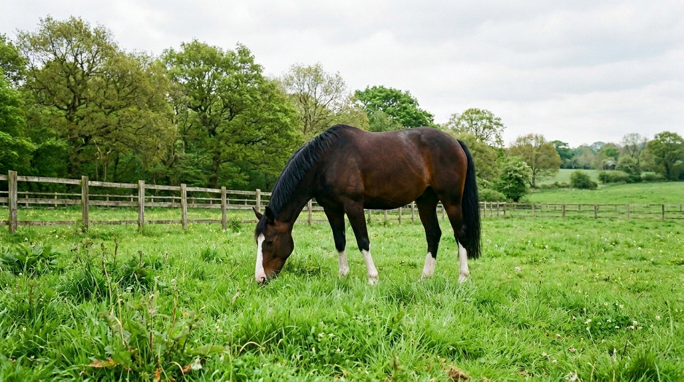 What Your Horse Is Actually Eating — A Complete Guide to Pasture Grasses, Grazing Dangers, and What Belongs in Your Field