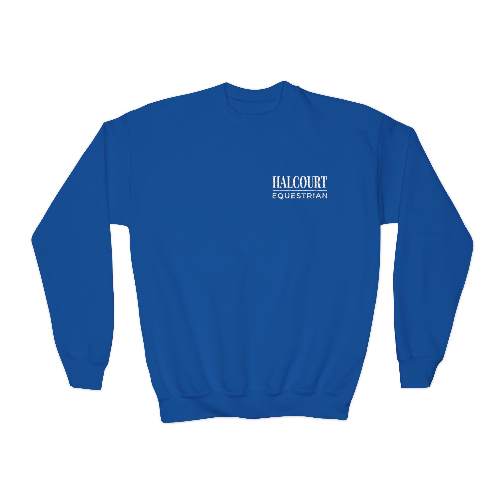 Custom Stable Logo Youth Sweatshirt - Embroidered Crewneck for Young Riders