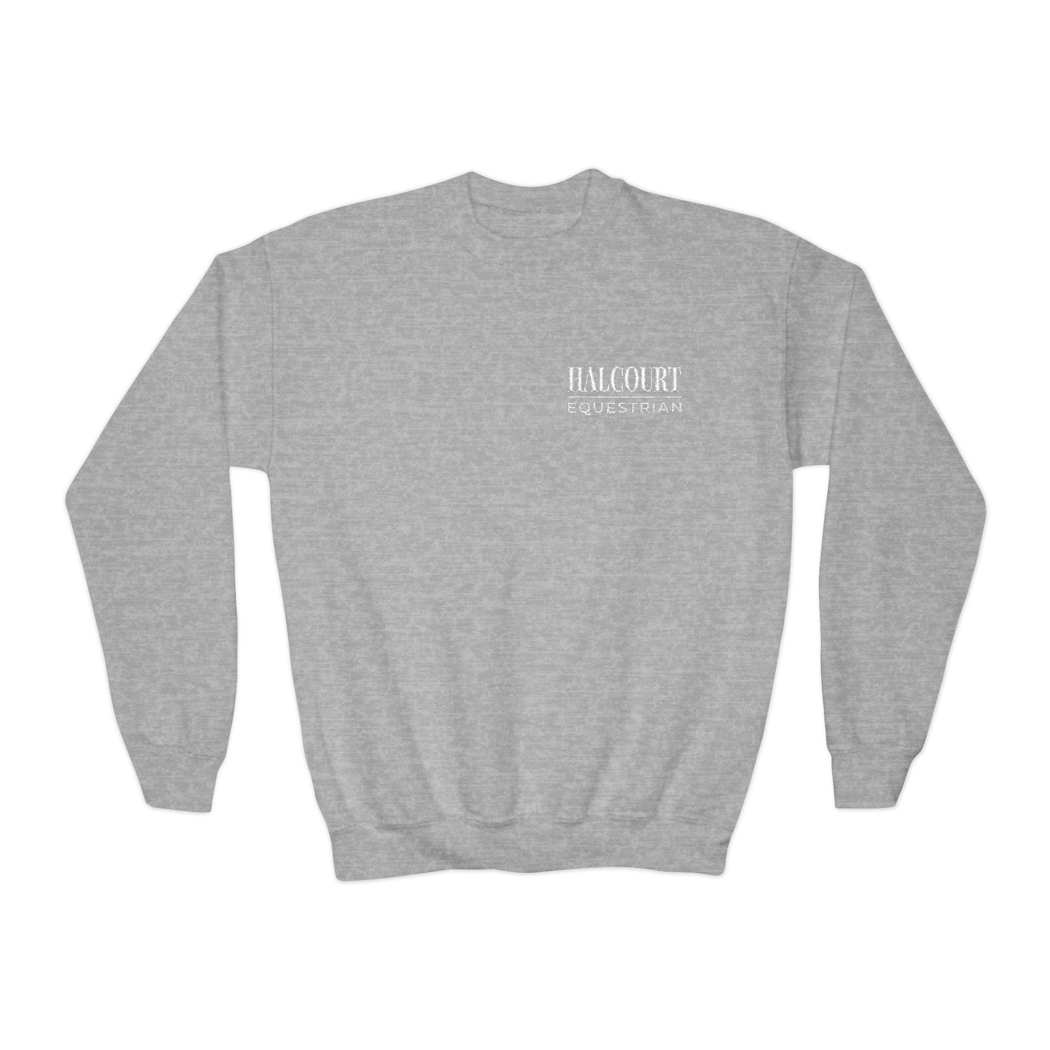 Custom Stable Logo Youth Sweatshirt - Embroidered Crewneck for Young Riders