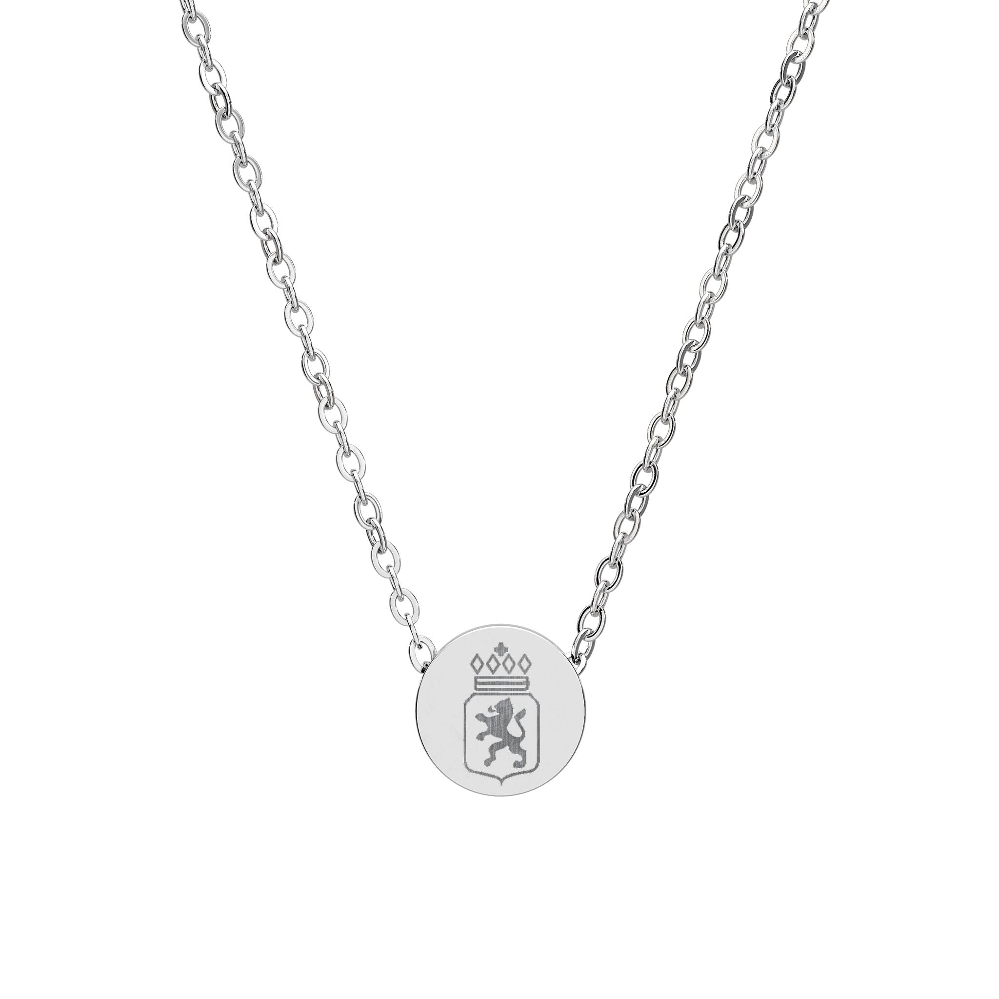 Dutch Warmblood (KWPN) Petite Engraved Circle Necklace