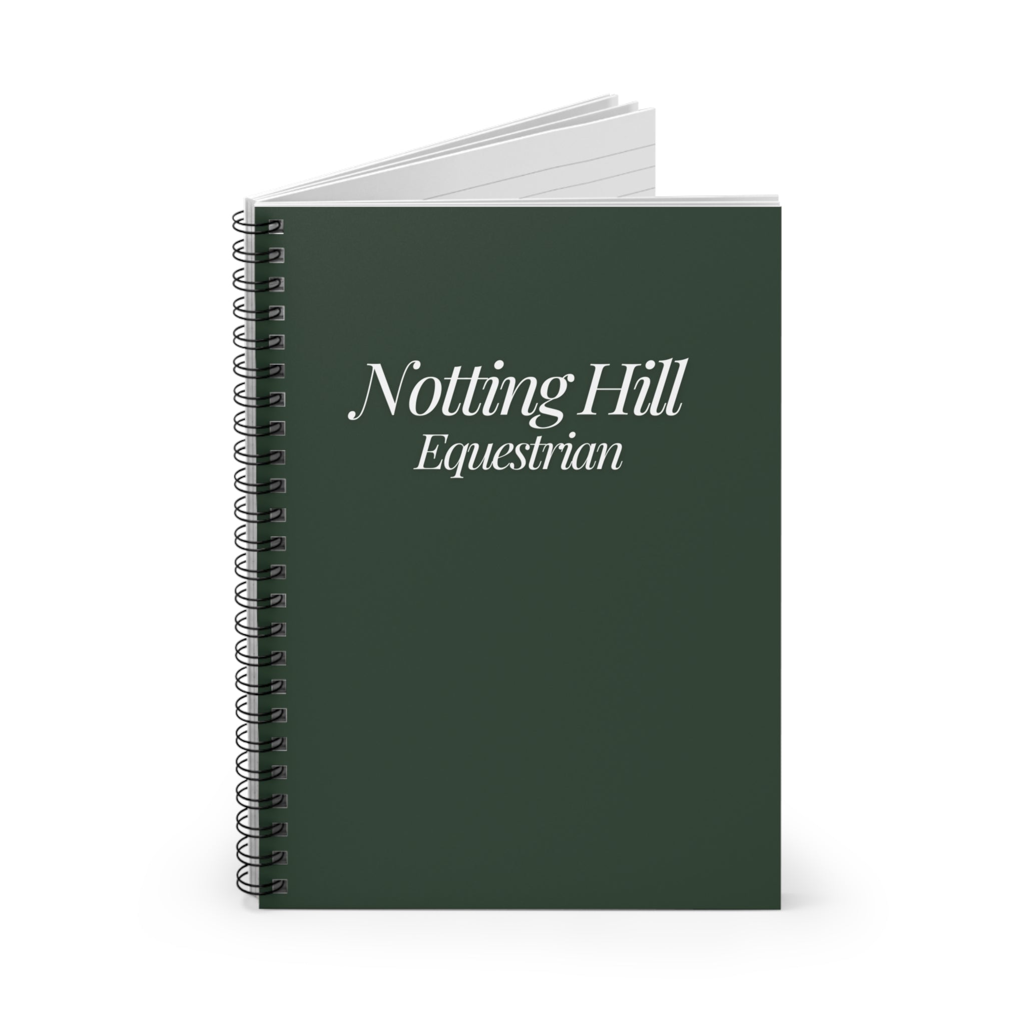 equestrian notebook ruled pages metal spiral binding 118 pages