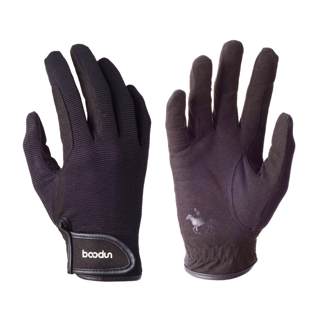 microfiber grip breathable english riding gloves black coffee