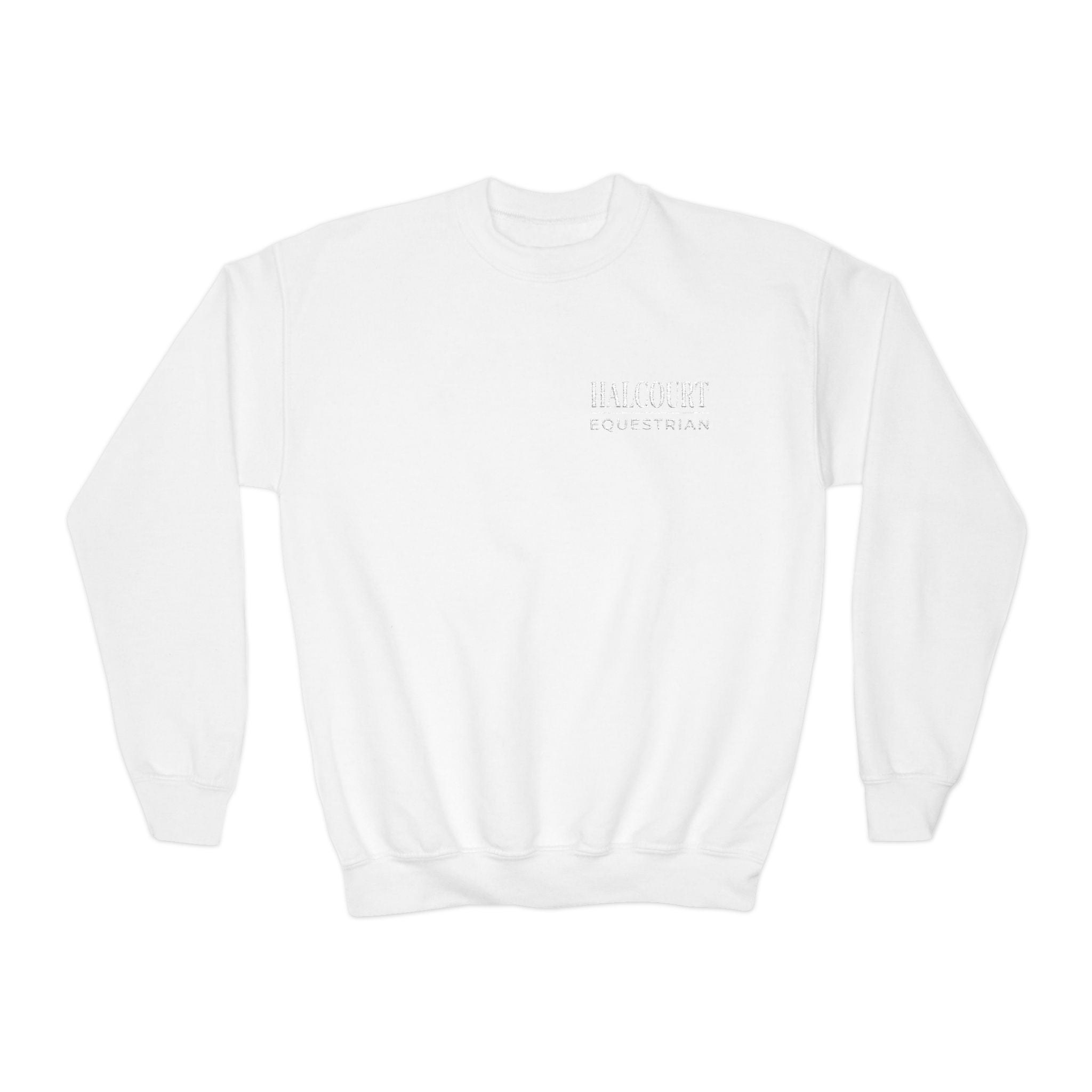 Custom Stable Logo Youth Sweatshirt - Embroidered Crewneck for Young Riders
