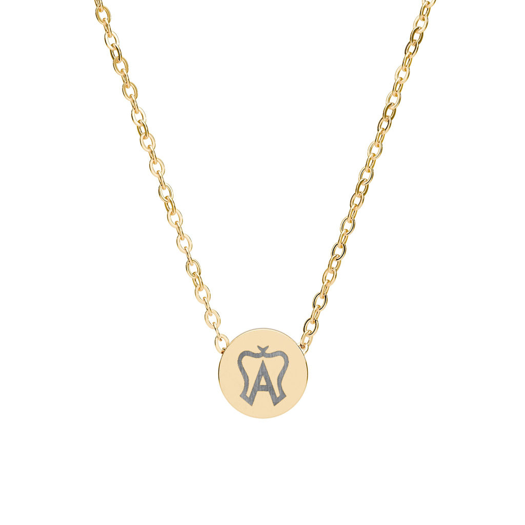 American Warmblood Petite Engraved Circle Necklace