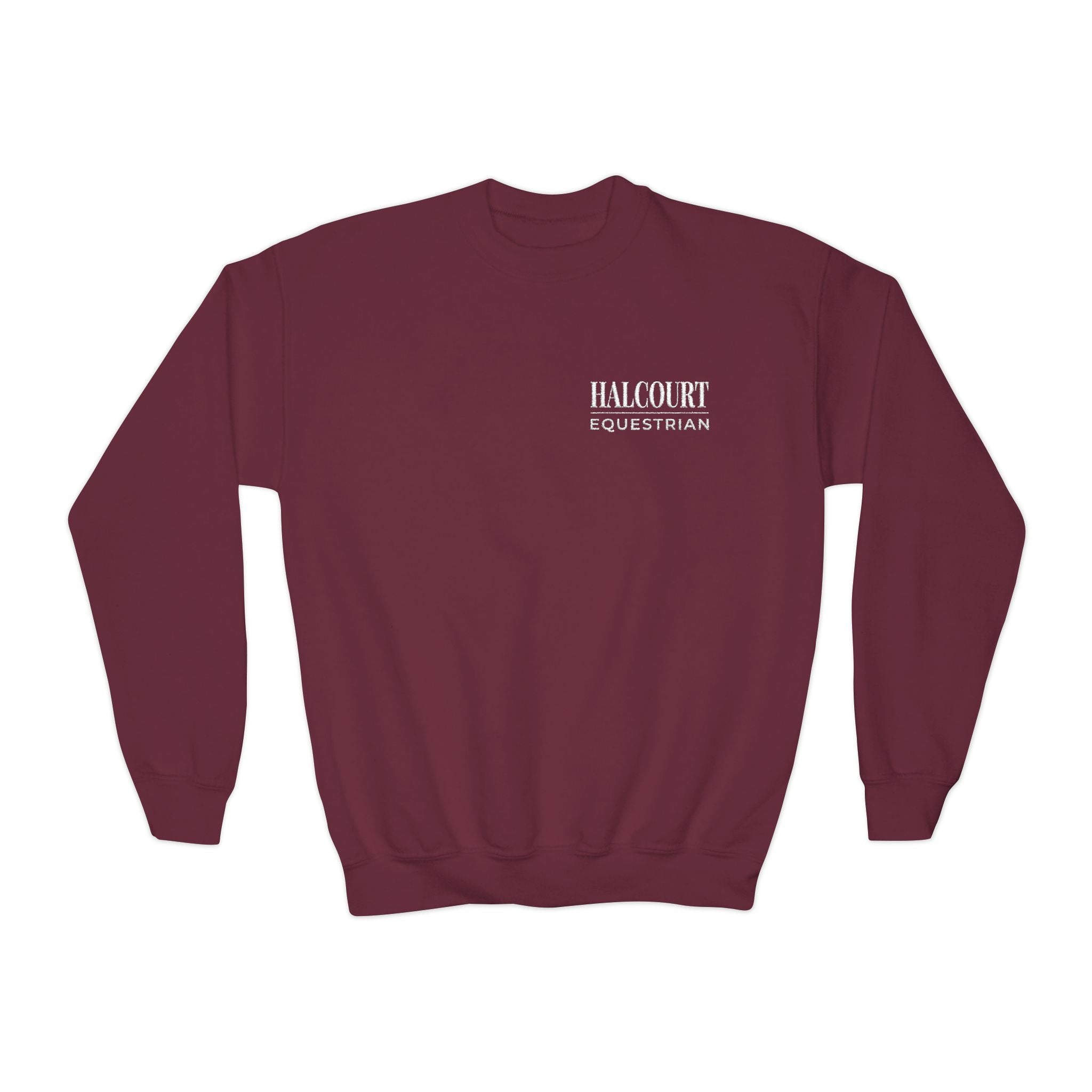 Custom Stable Logo Youth Sweatshirt - Embroidered Crewneck for Young Riders