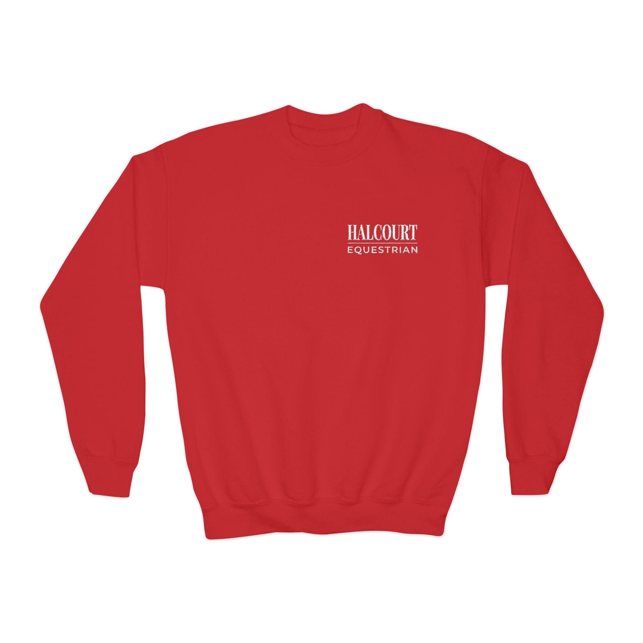 Custom Stable Logo Youth Sweatshirt - Embroidered Crewneck for Young Riders