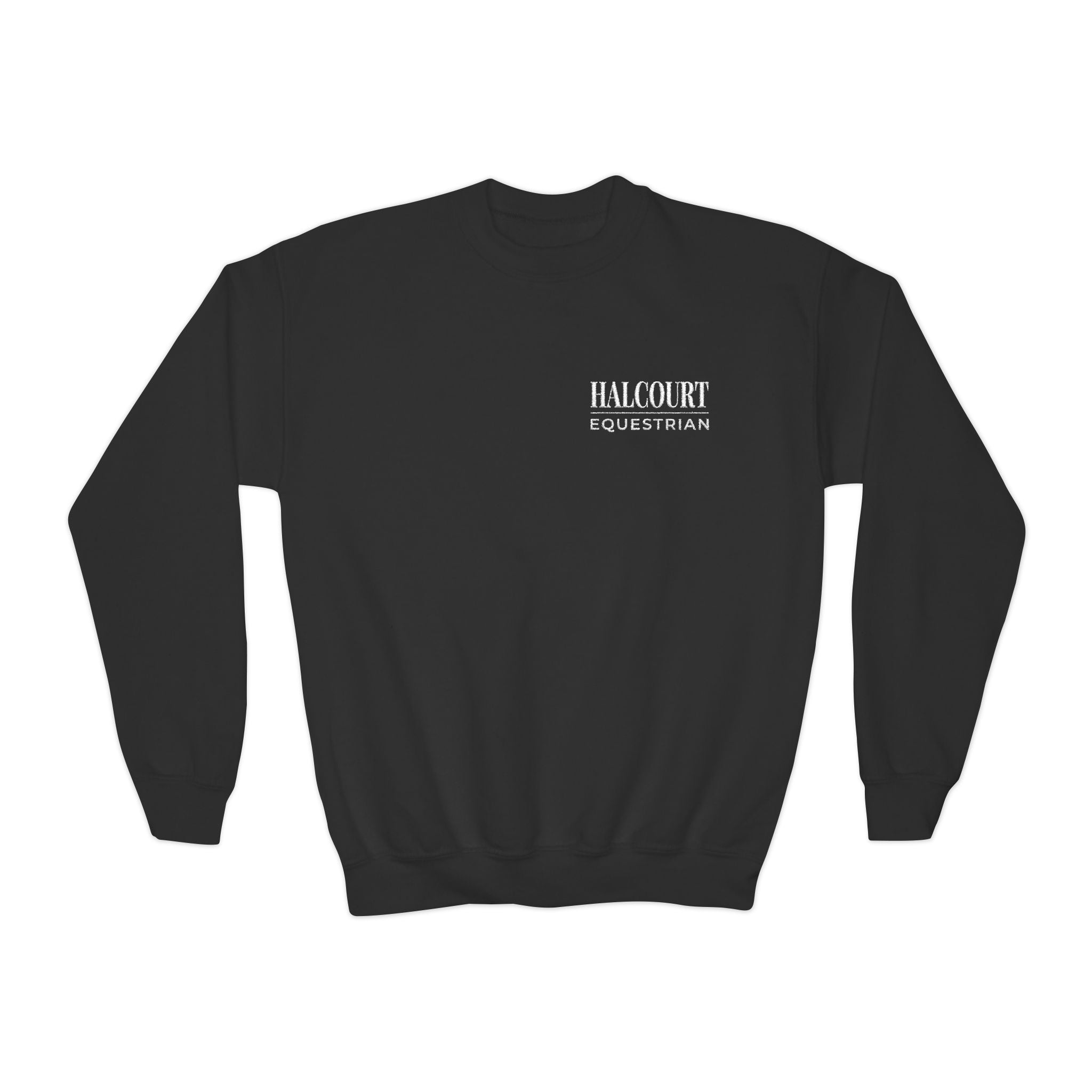 Custom Stable Logo Youth Sweatshirt - Embroidered Crewneck for Young Riders