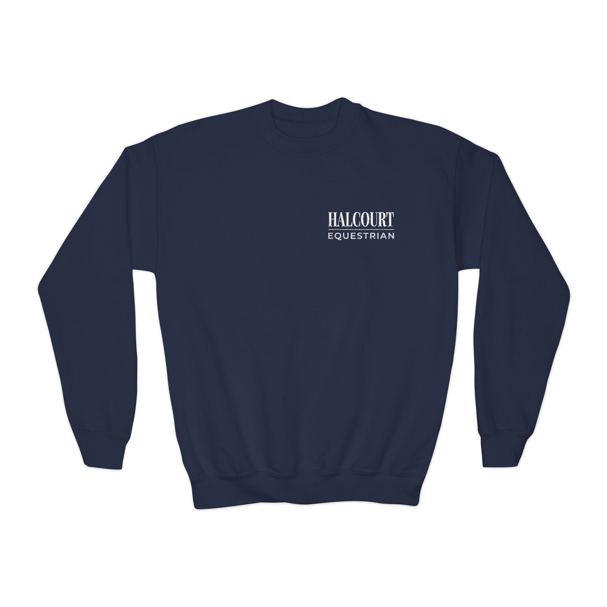 Custom Stable Logo Youth Sweatshirt - Embroidered Crewneck for Young Riders