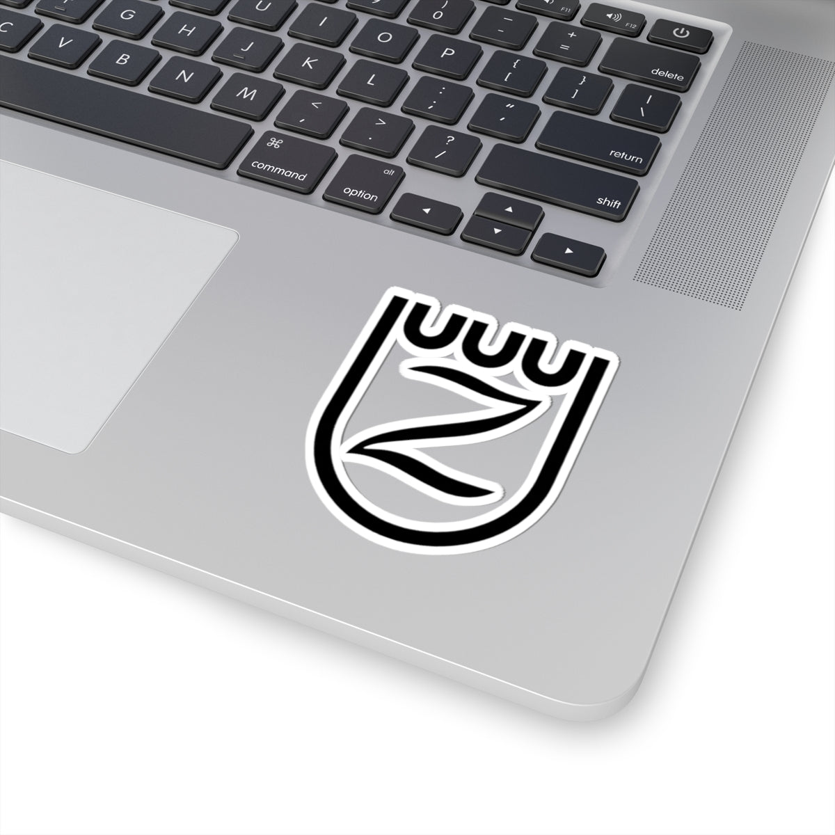 Zangersheide warmblood registry logo vinyl sticker black and white Z brand shield design on white background