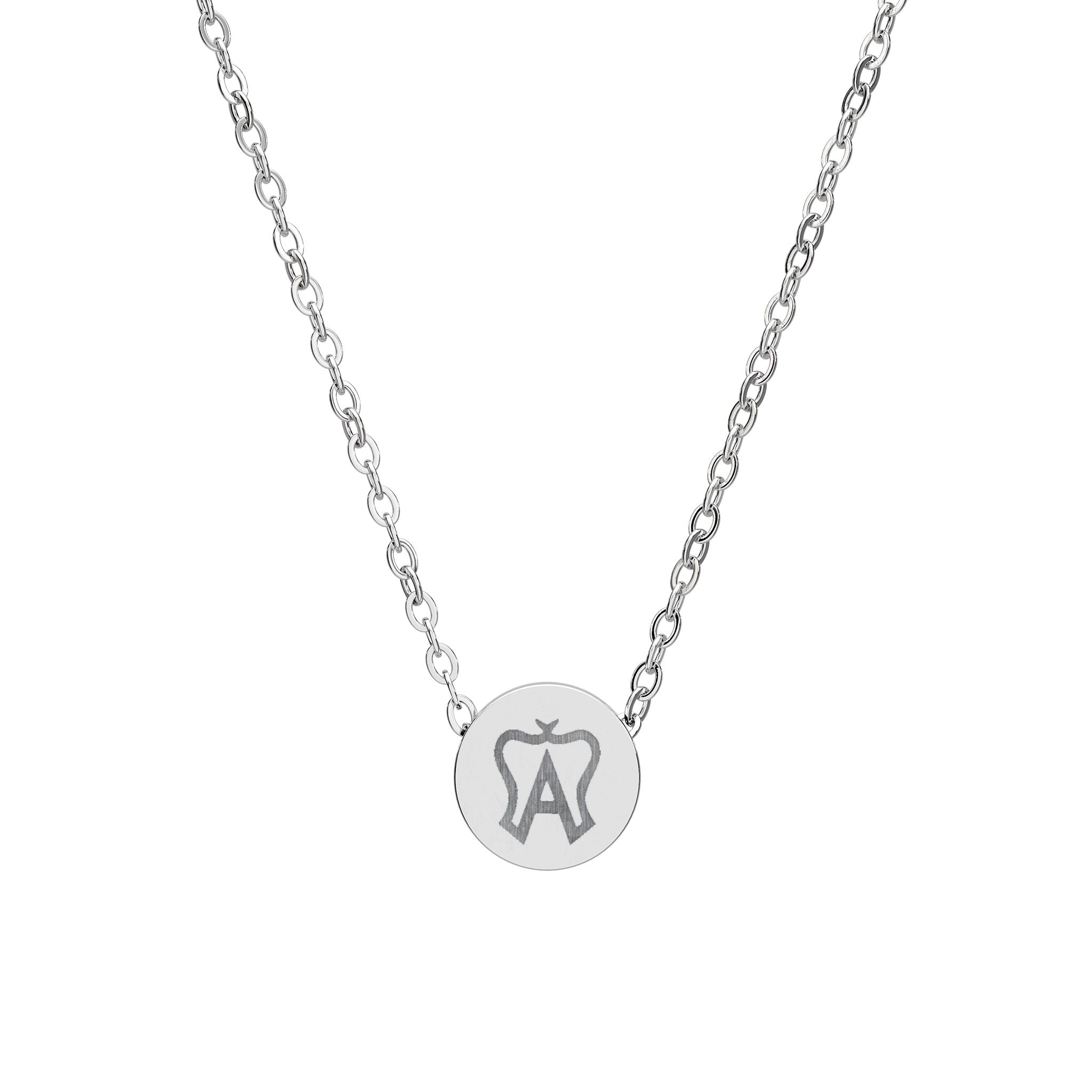 American Warmblood Petite Engraved Circle Necklace