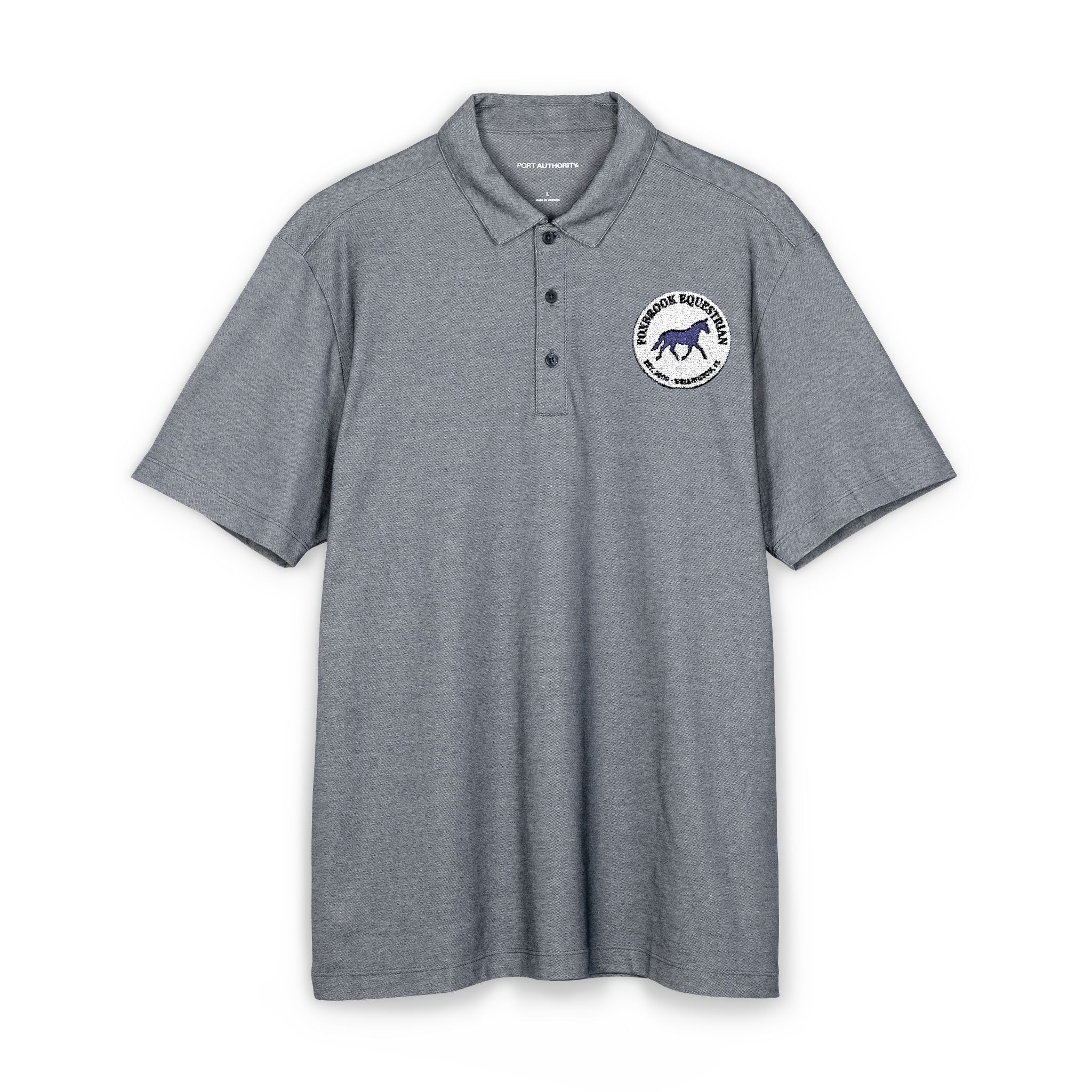 Custom Stable Logo Polo - Embroidered Men's Equestrian Polo Shirt