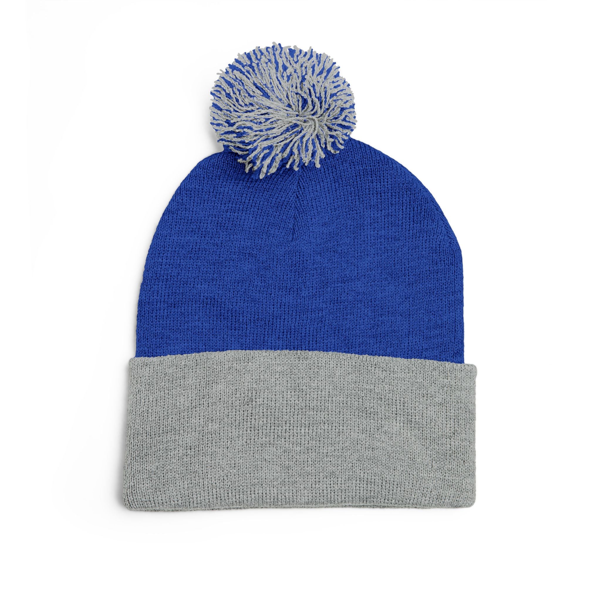 Embroidered Pom Pom Knit Beanie