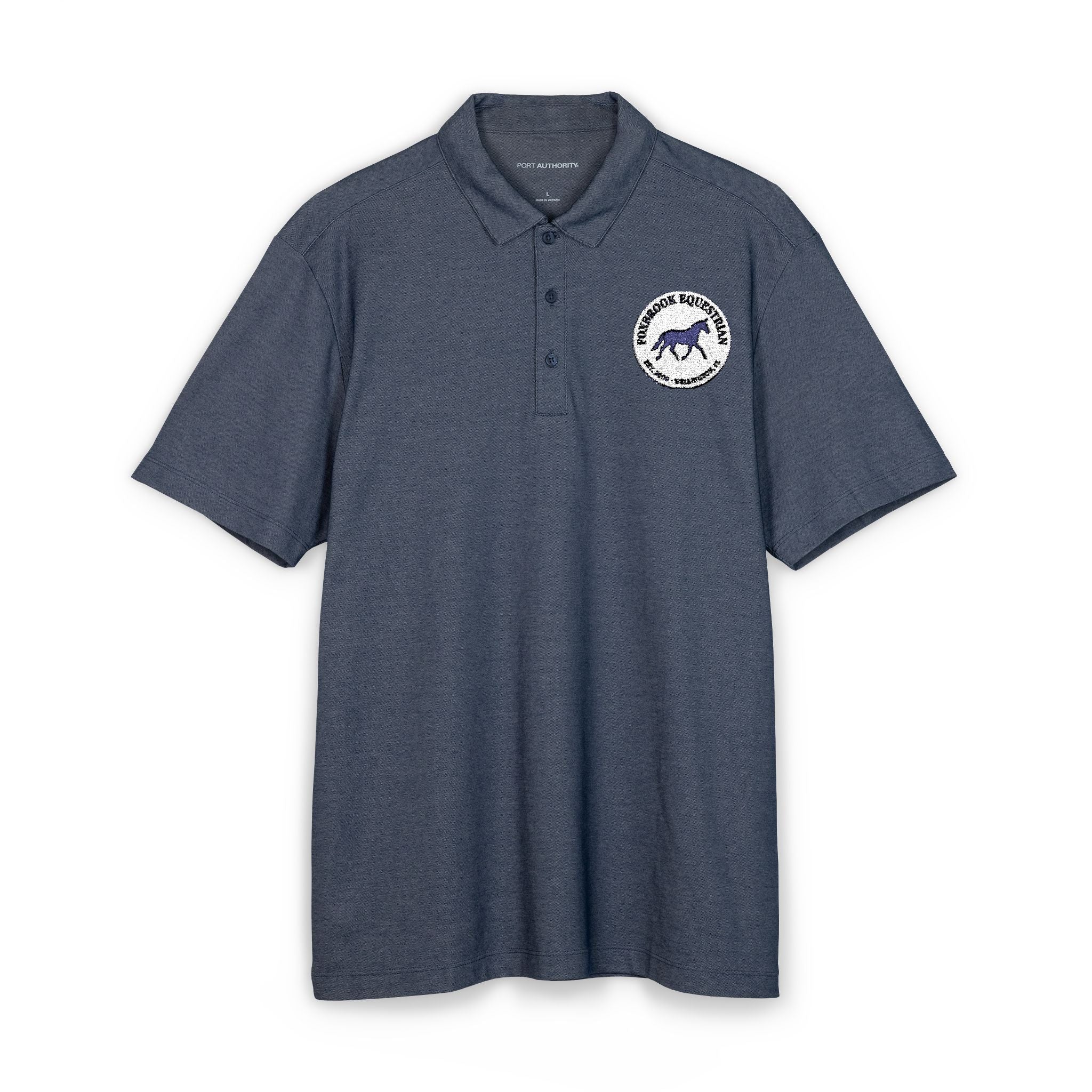 Custom Stable Logo Polo - Embroidered Men's Equestrian Polo Shirt