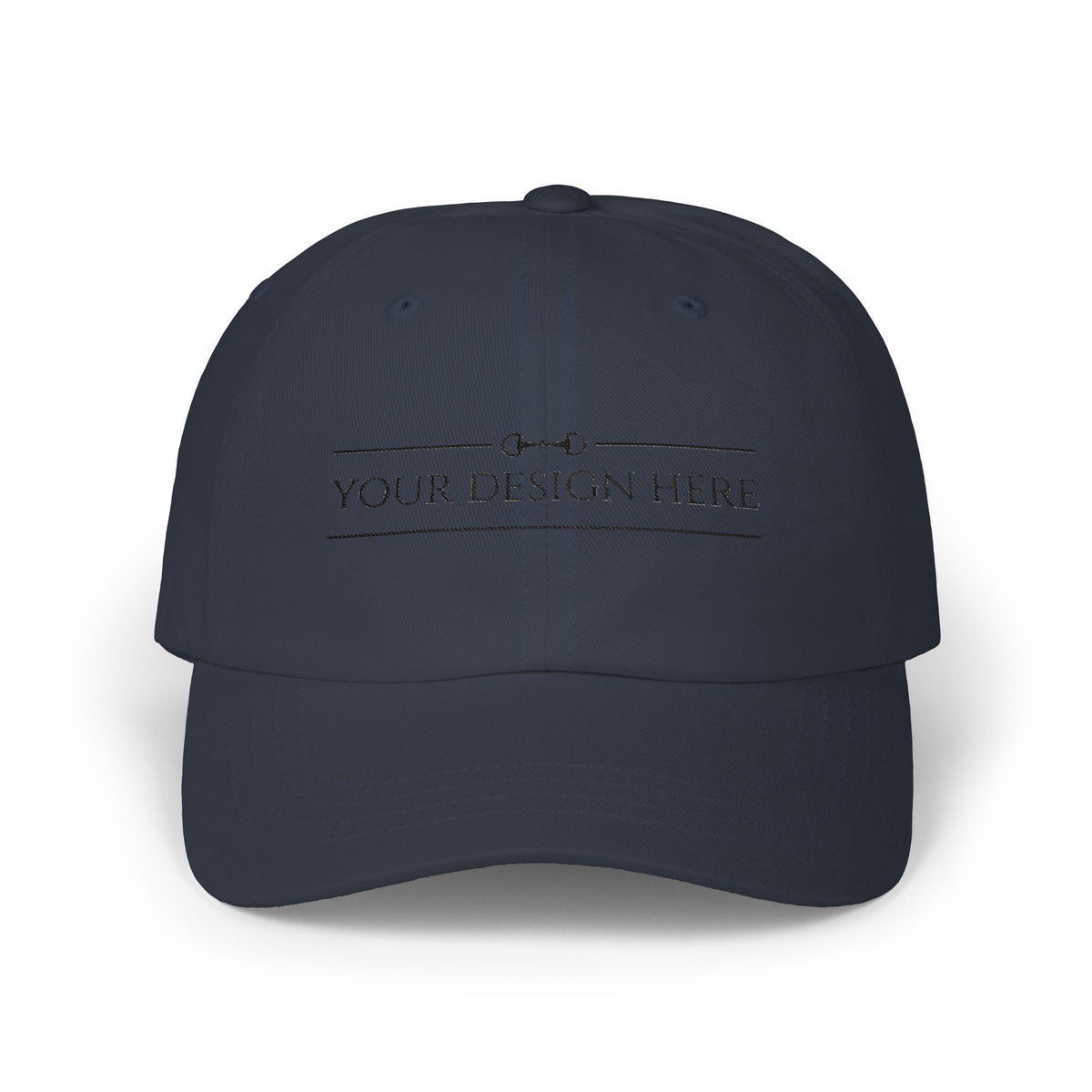 Embroidered Grand Prix baseball hat (adult), color option front view