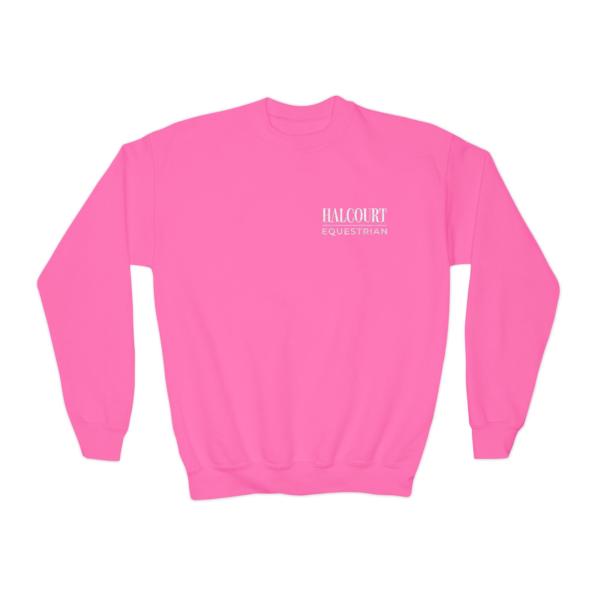 Custom Stable Logo Youth Sweatshirt - Embroidered Crewneck for Young Riders