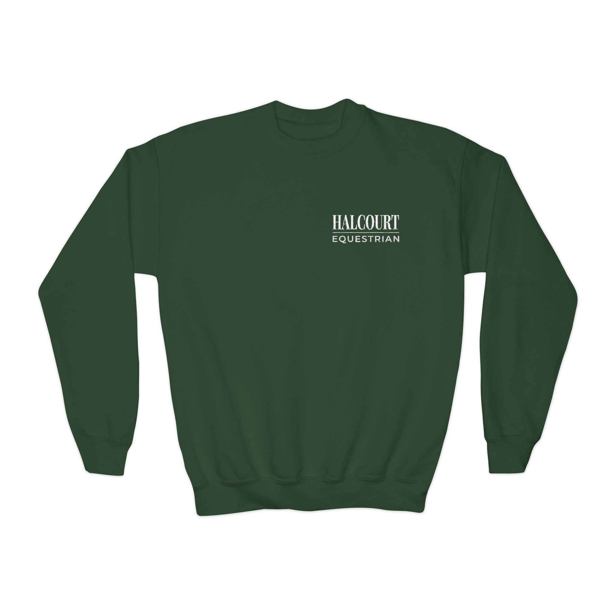 Custom Stable Logo Youth Sweatshirt - Embroidered Crewneck for Young Riders