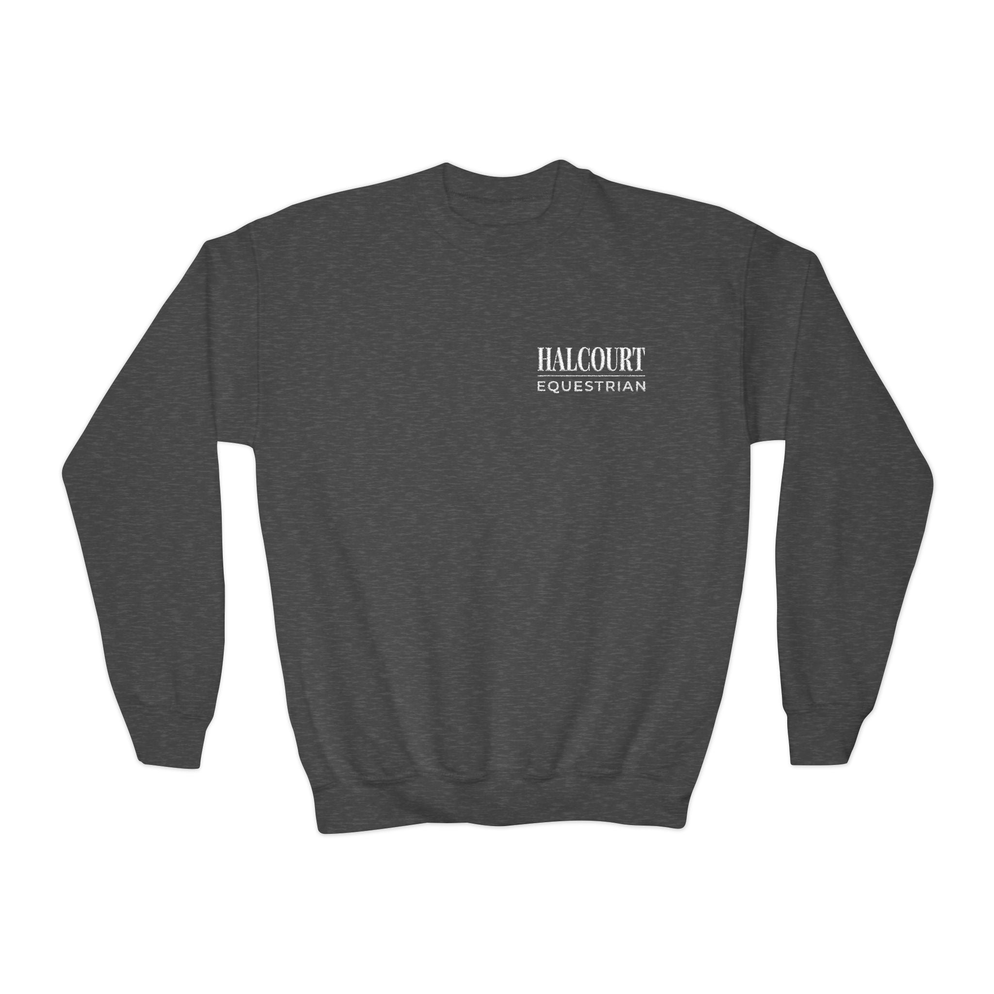 Custom Stable Logo Youth Sweatshirt - Embroidered Crewneck for Young Riders