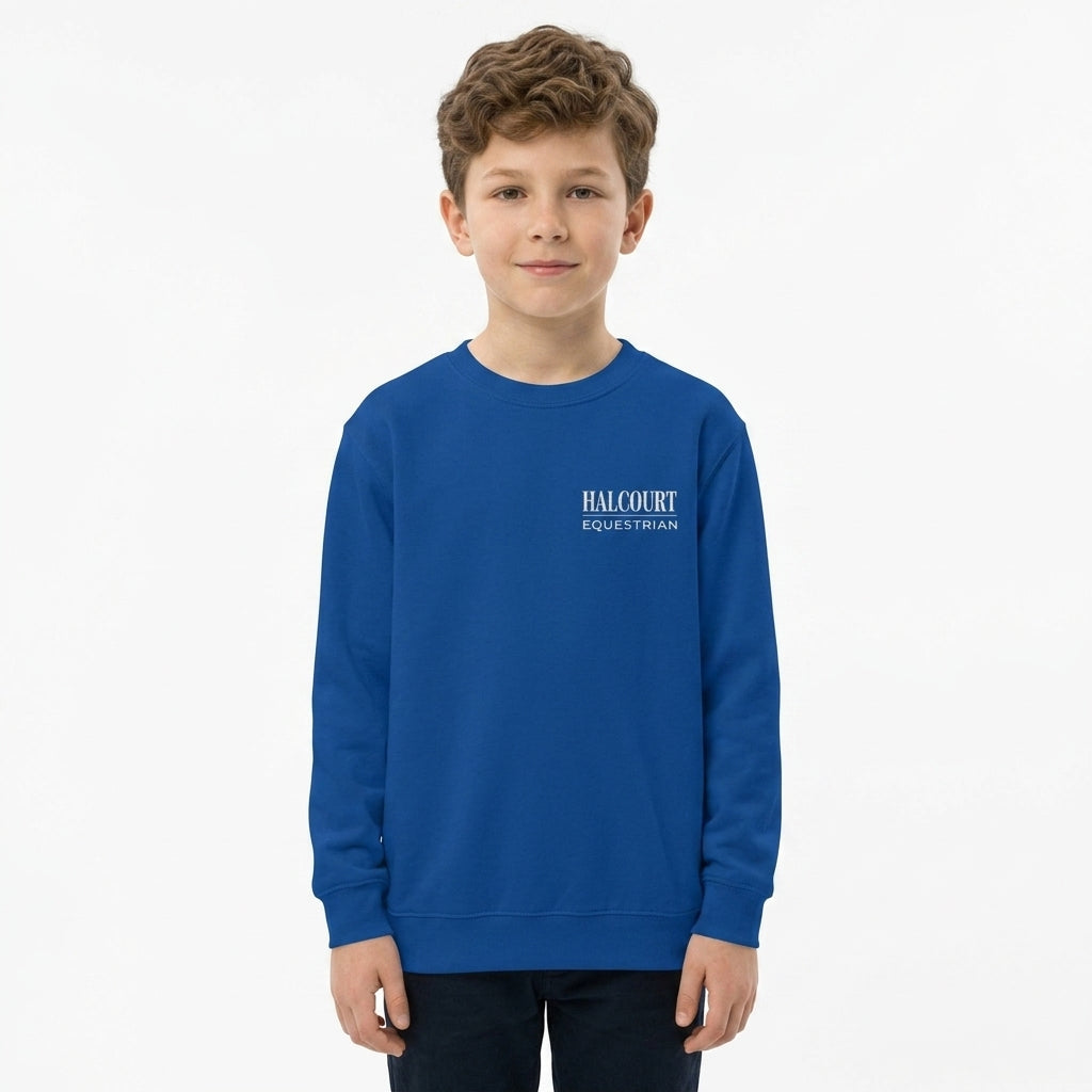 Custom Stable Logo Youth Sweatshirt - Embroidered Crewneck for Young Riders