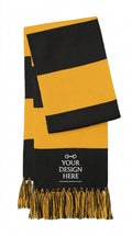 Embroidered Grand Prix spectator scarf, embroidery thread color option