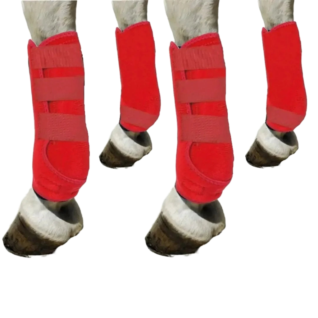 Extended Support Tendon Wraps — Horse Leg Protection for Front & Hind