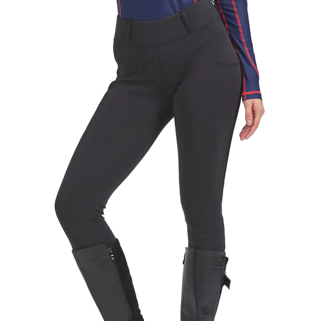 arrowseat breeches elastic waistband belt loops side pockets