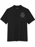 Embroidered men's UV performance polo with logo design