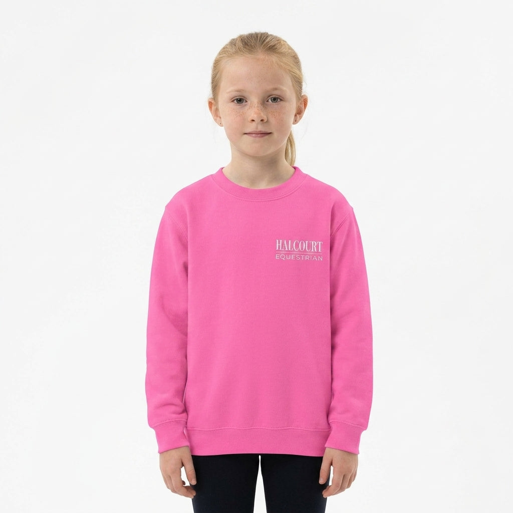 Custom Stable Logo Youth Sweatshirt - Embroidered Crewneck for Young Riders