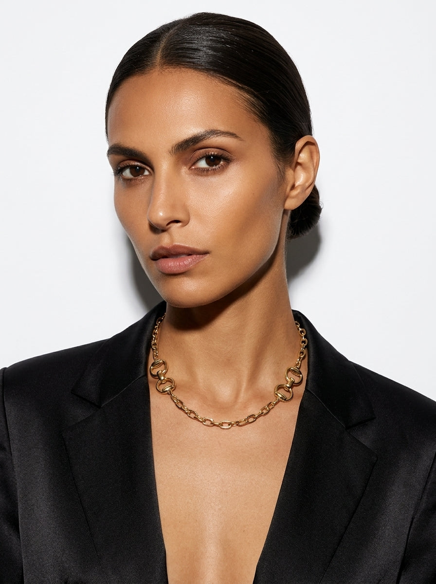 The Double Bit Necklace - Statement Equestrian Jewelry