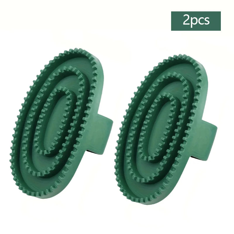 rubber curry combs flexible grooming tool for horses