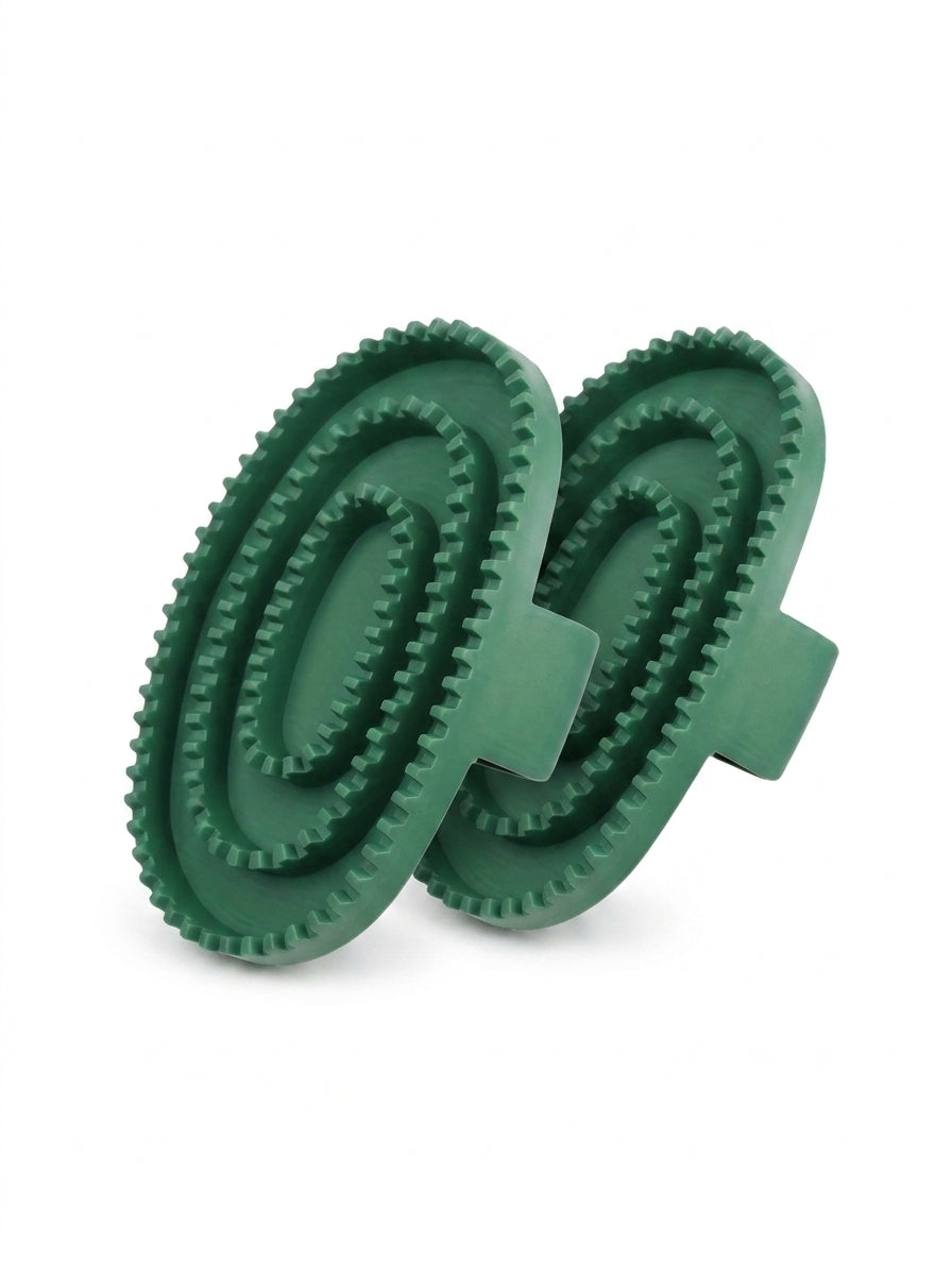 Rubber Curry Comb - Horse Grooming & Massage Brush