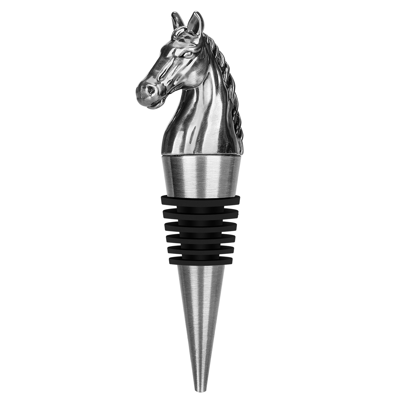 Horse Head Wine Bottle Stopper — Equestrian Bar Accessory & Gift