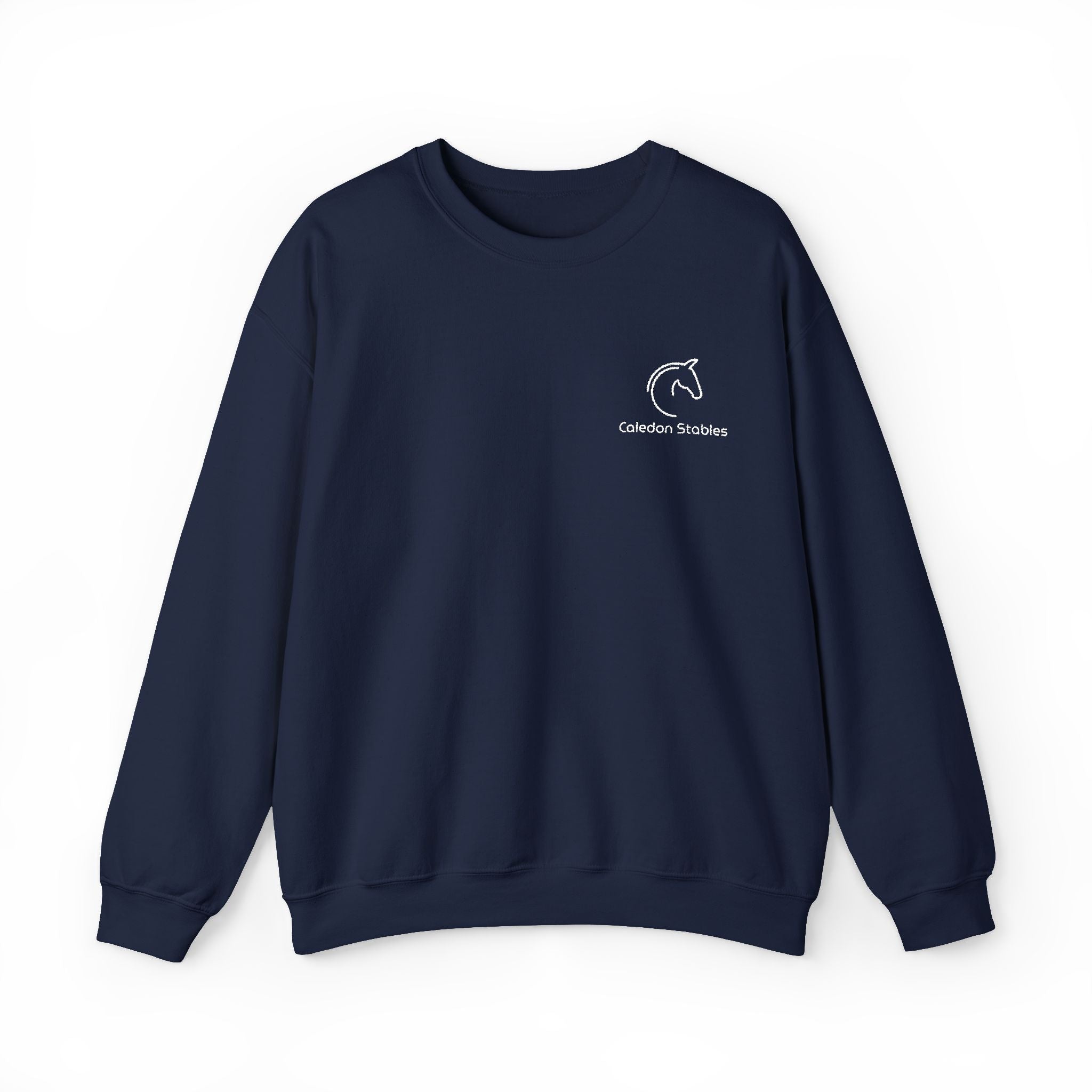 custom embroidered stable sweatshirt crewneck for riders and grooms