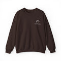 custom stable crewneck sweatshirt brown embroidered barn name