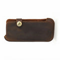 Leather Phone Holster for Riders with Magnetic Closure